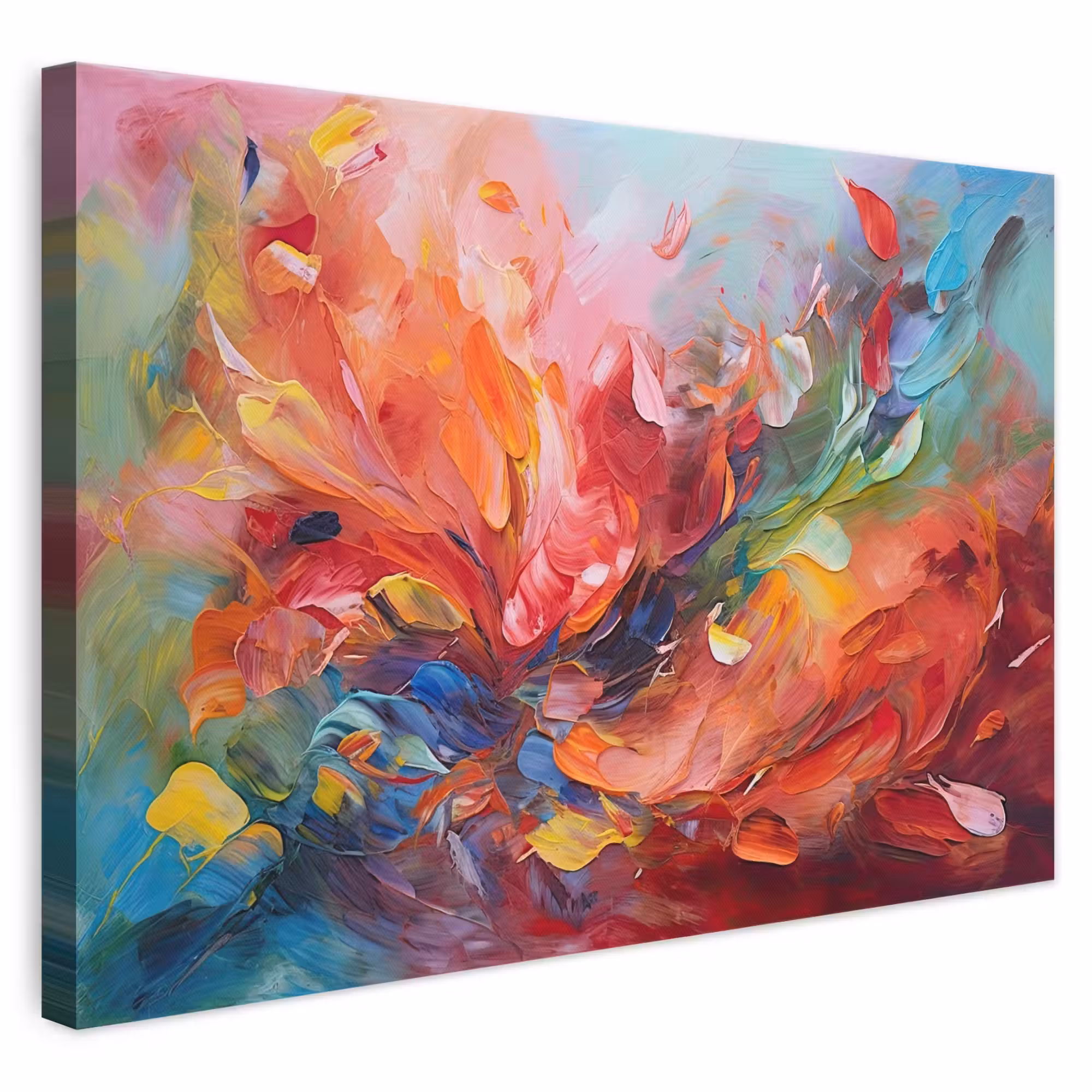 Canvas schilderij - Olieverf - Kunst - Abstract - Kleurrijk