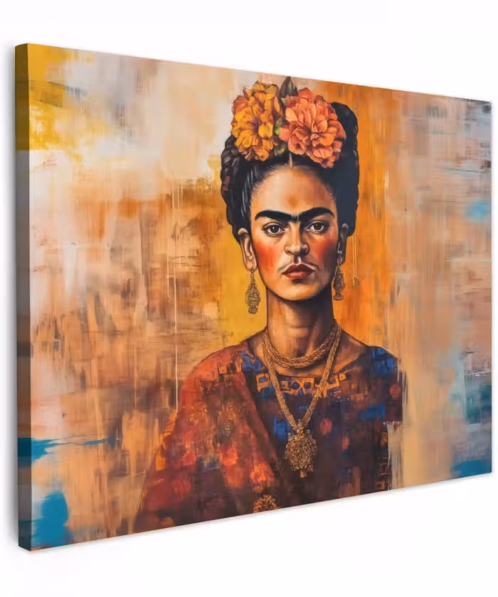 Canvas schilderij - Portret - Sieraden - Schilderachtig