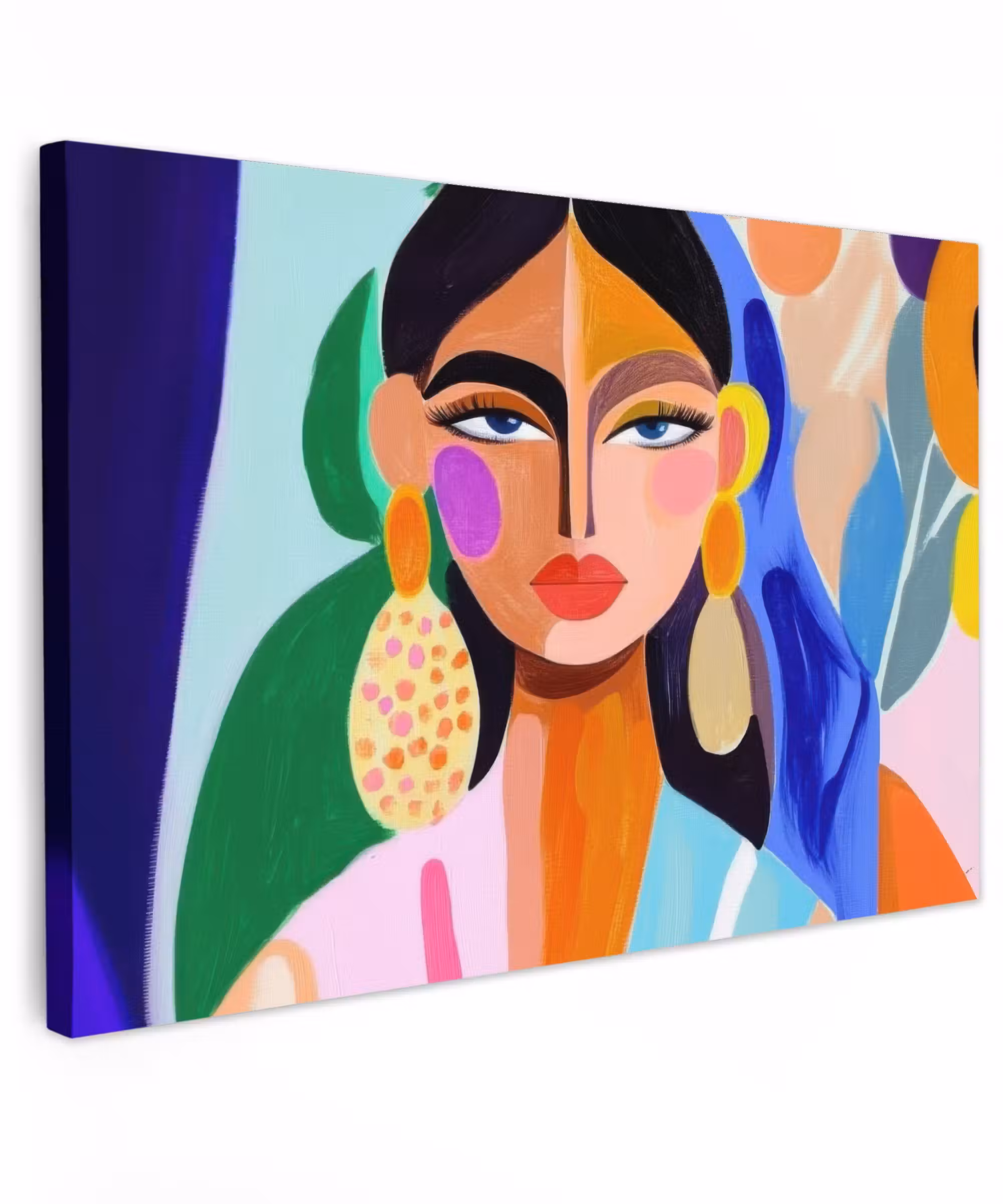 Canvas schilderij - Portret - Vrouw - Modern