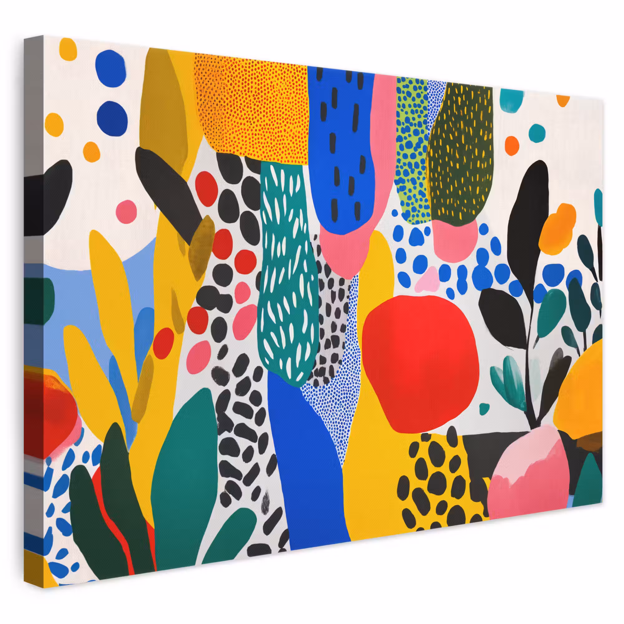 Canvas schilderij - Stippen - Vormen - Modern - Kleuren