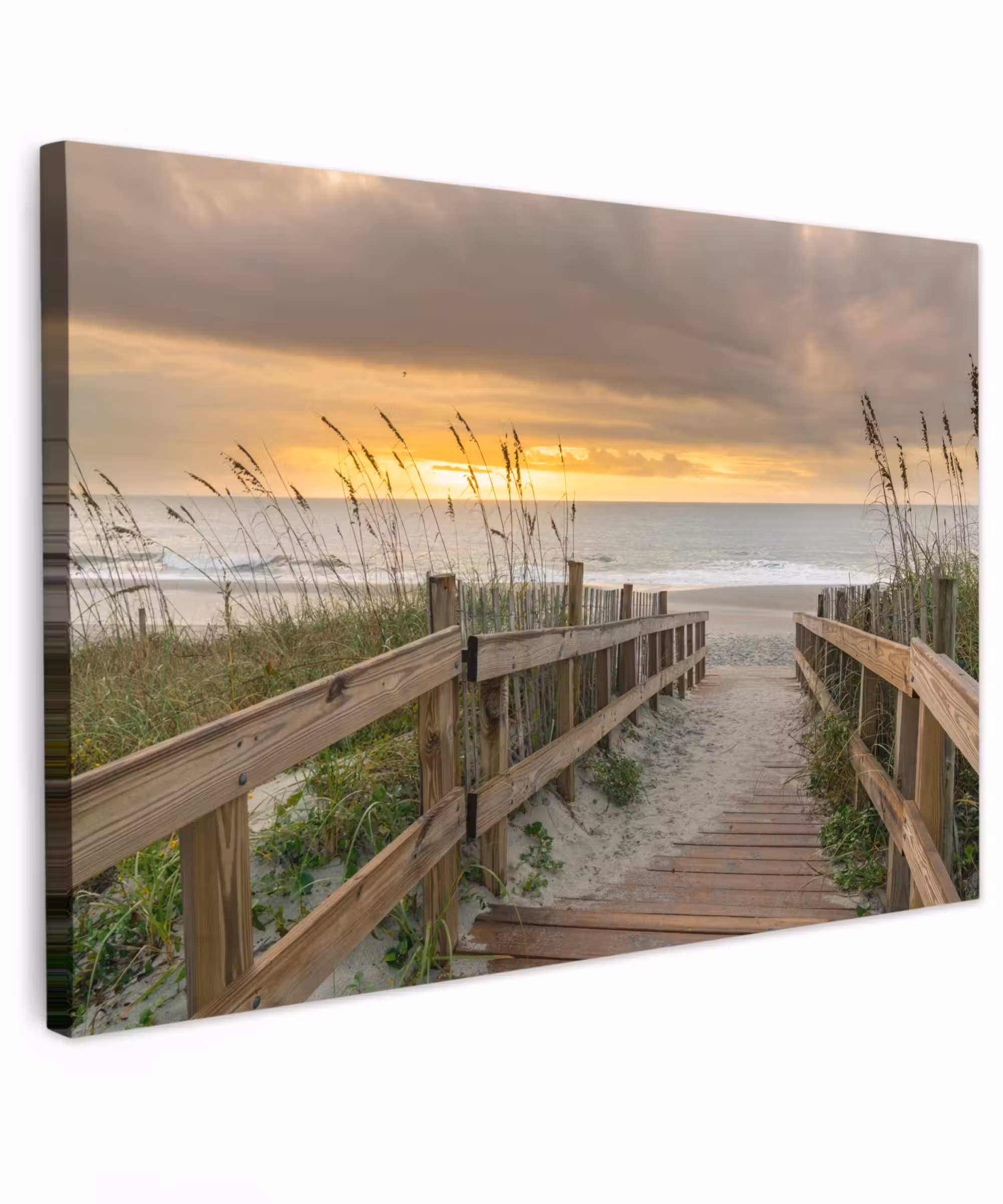 Canvas schilderij - Strand - Zee - Duin - Pad