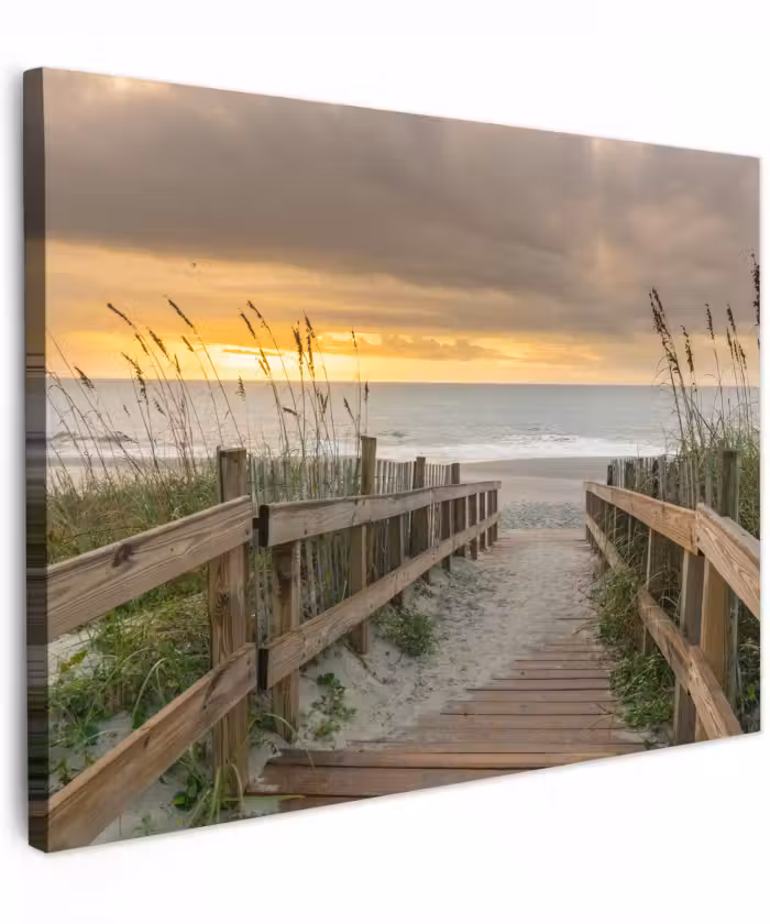 Canvas schilderij - Strand - Zee - Duin - Pad