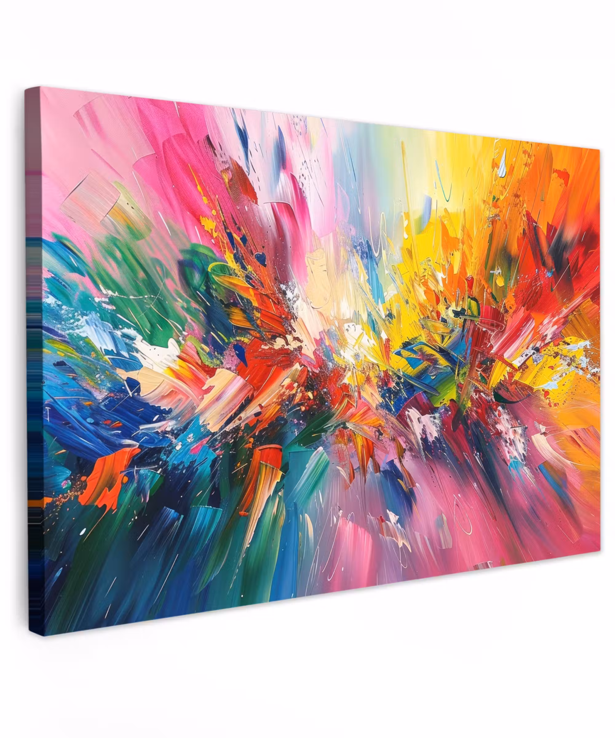 Canvas schilderij - Verf - Kleurrijk - Explosie