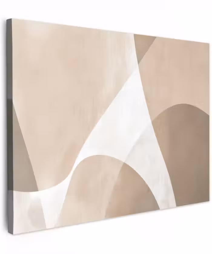 Canvas schilderij - Vloeiende vlakken - Harmonieus - Golvend