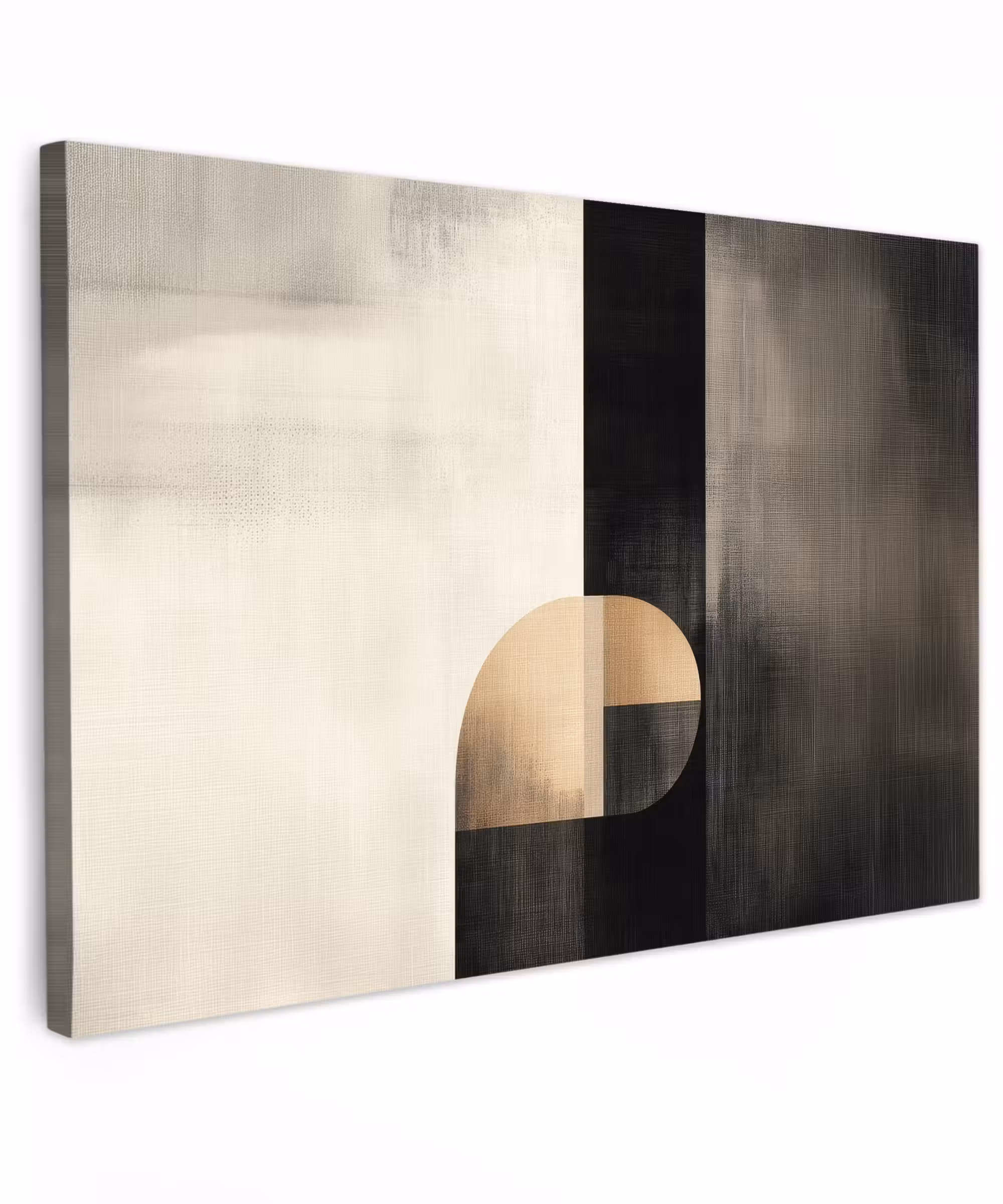 Canvas schilderij - Vormen - Modern - Zwart