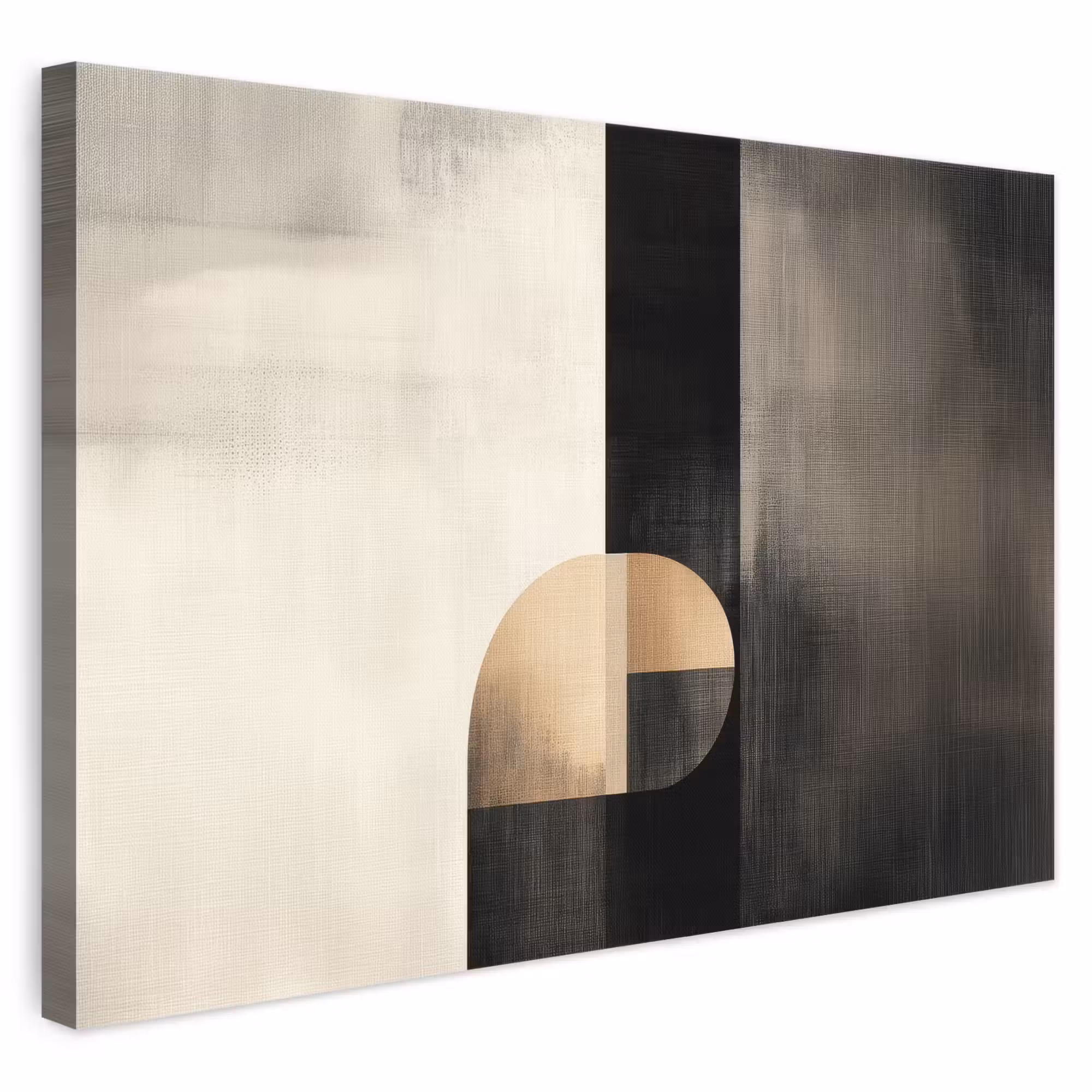 Canvas schilderij - Vormen - Modern - Zwart