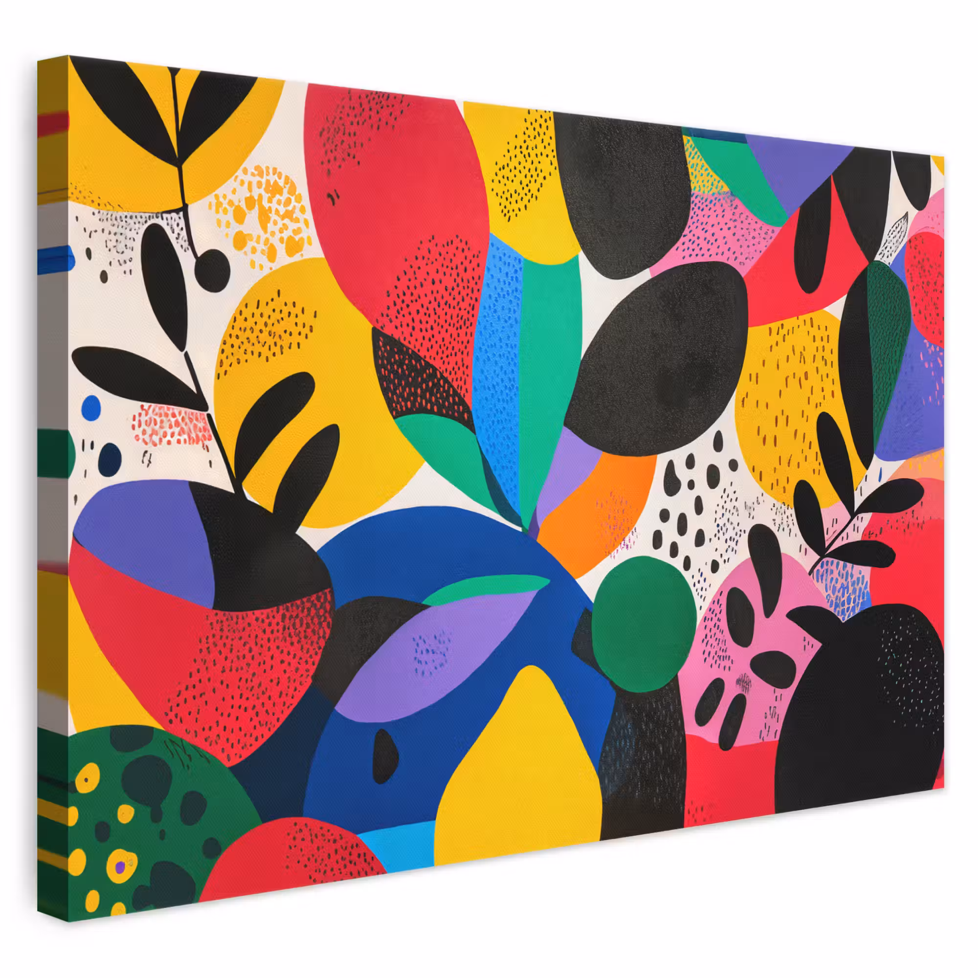 Canvas schilderij - Vormen - Stippen - Kleurrijk