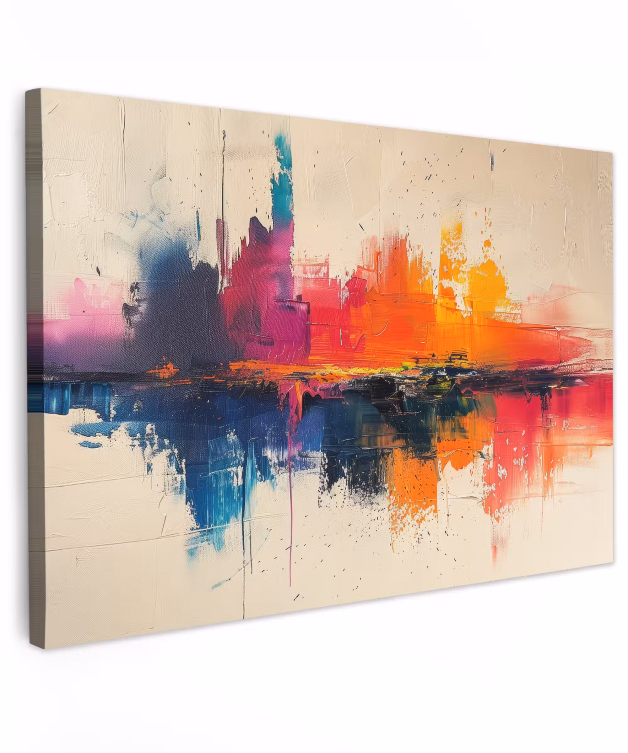 Canvas schilderij - Watercolor - Kunst - Modern