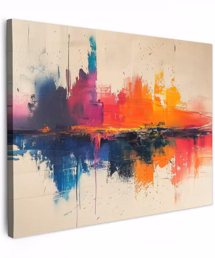 Canvas schilderij - Watercolor - Kunst - Modern