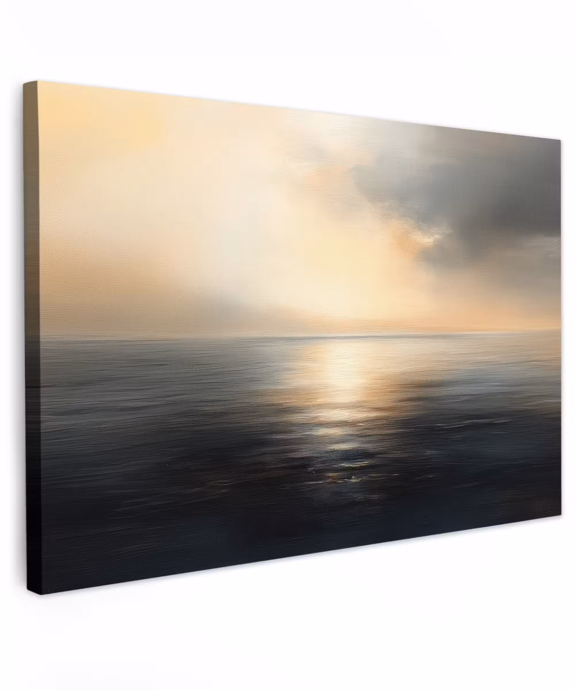 Canvas schilderij - Zon - Horizon - Zee