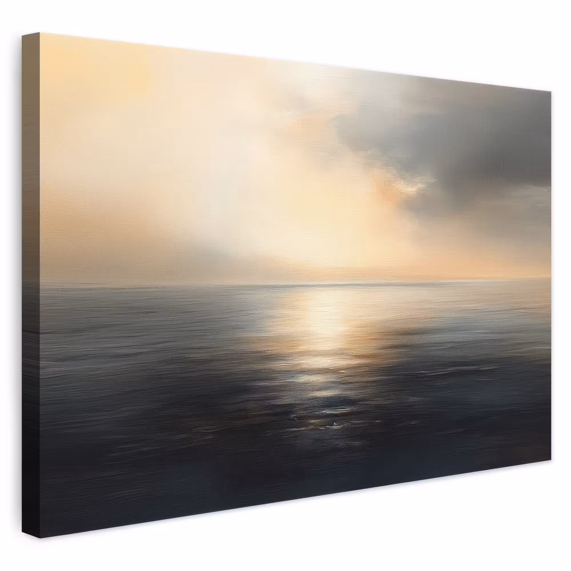 Canvas schilderij - Zon - Horizon - Zee