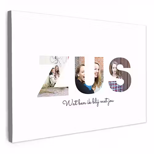 Canvas - Zus - Lettercollage
