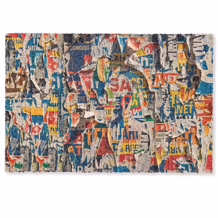 Deurmat - Abstract - Gelaagd papier - Urban - Modern - Kleurrijk