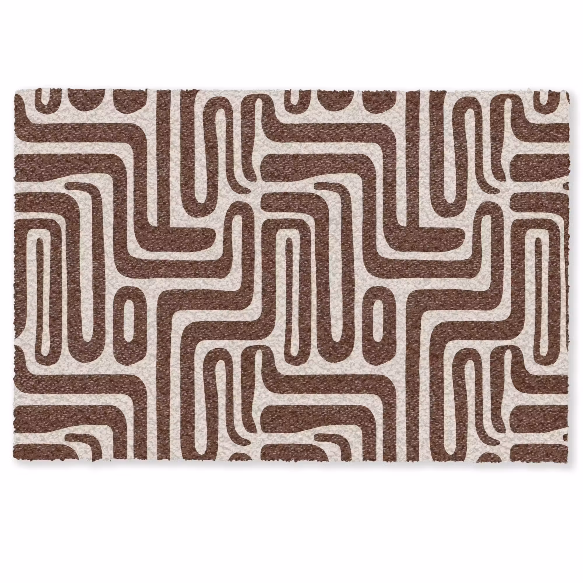 Deurmat - Abstract - Patroon - Bruin