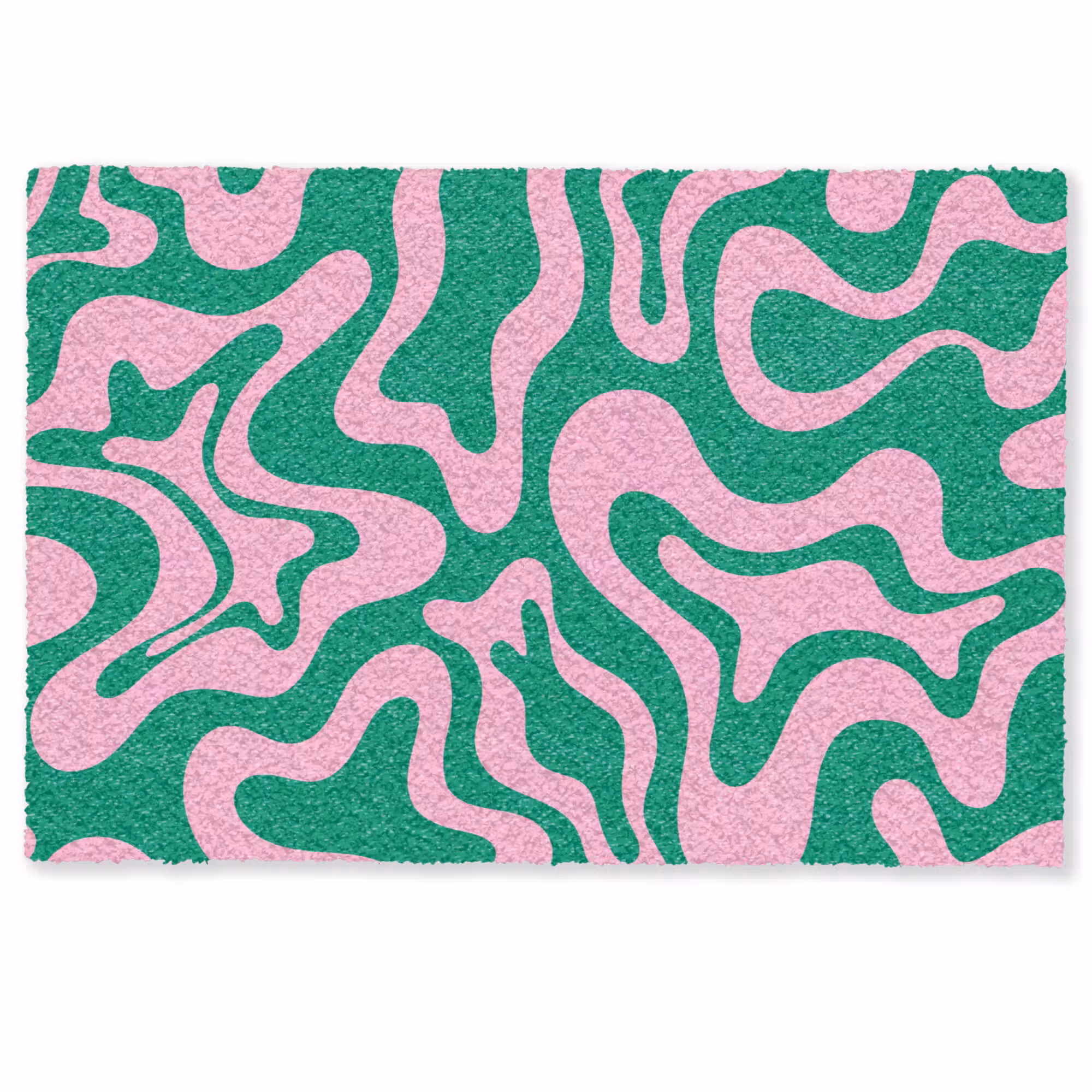 Deurmat - Abstract - Patroon - Groen - Roze - Kleurrijk