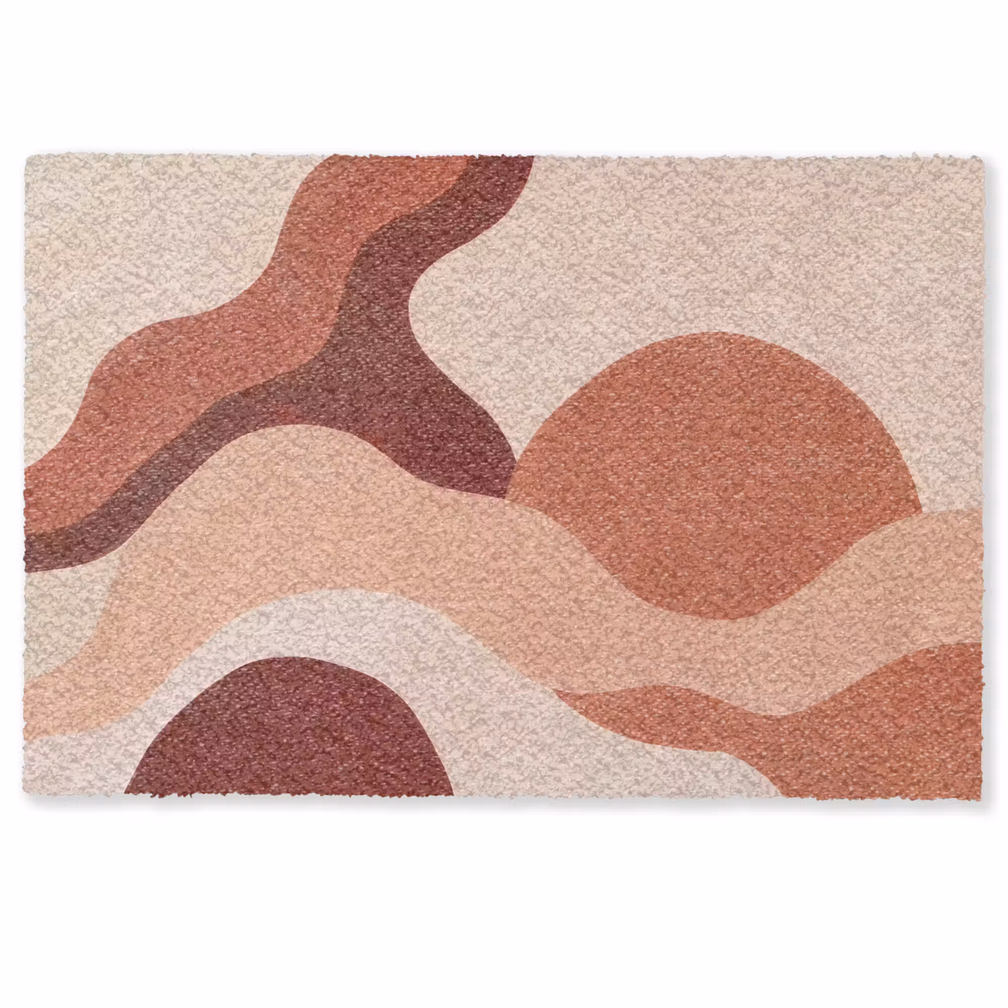 Deurmat - Abstract - Vormen - Organisch - Aardetinten - Modern