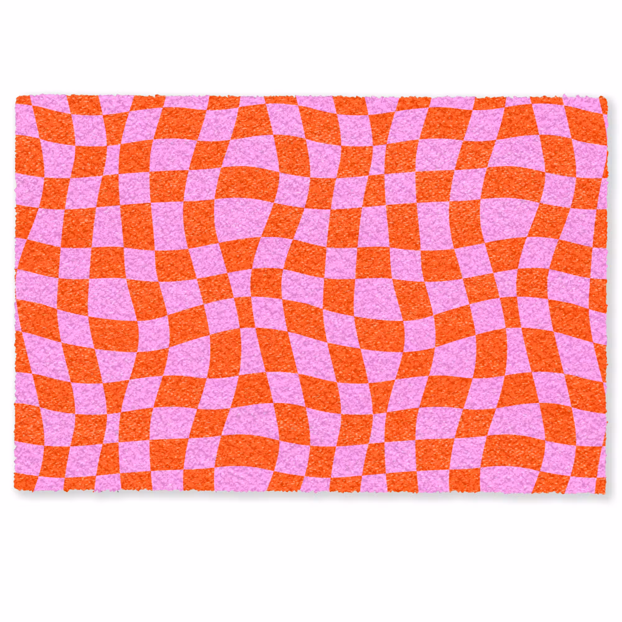 Deurmat - Blokken - Roze - Rood - Patroon
