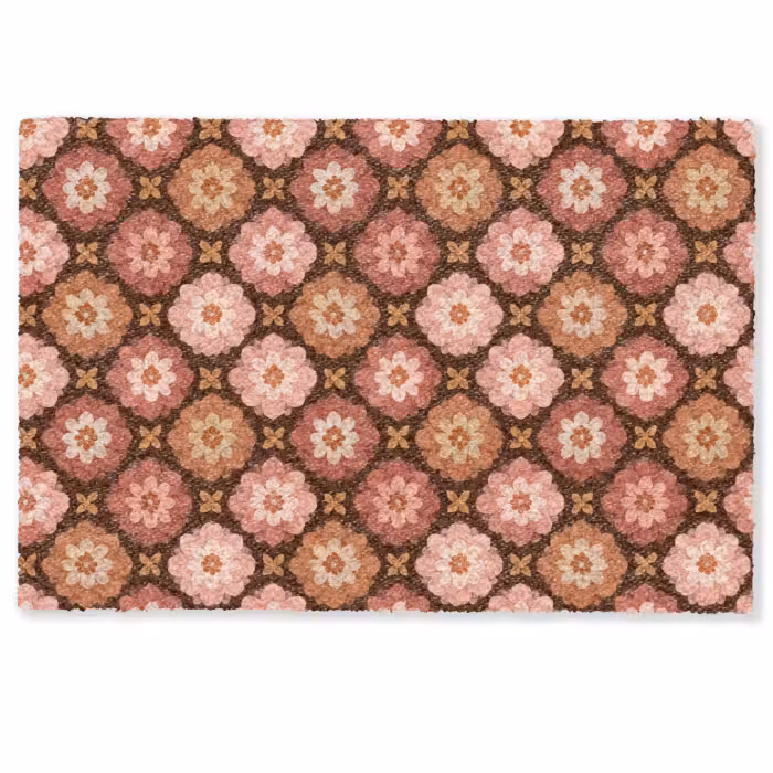 Deurmat - Geometrisch - Bloemen - Kleurrijk