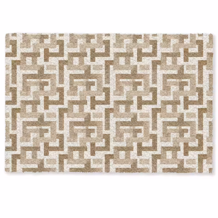 Deurmat - Geometrisch - Retro - Bruin