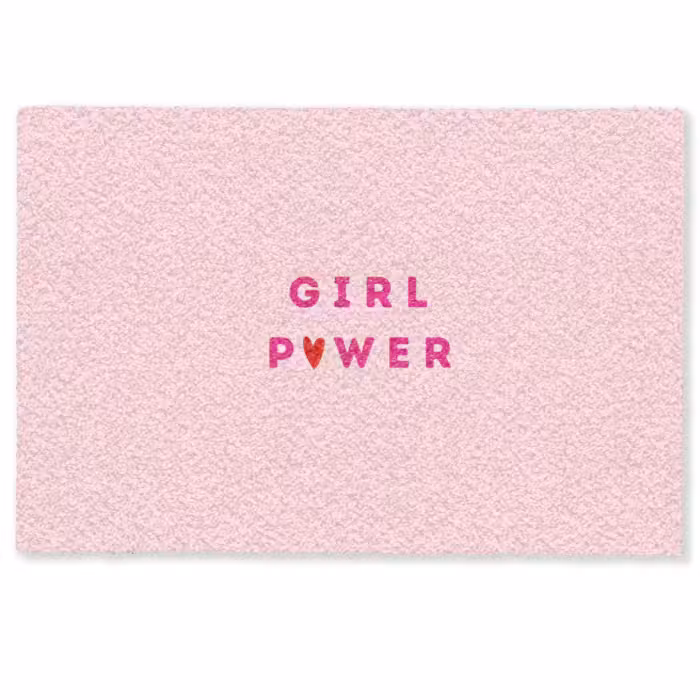Deurmat - Girl power - Roze - Hartje