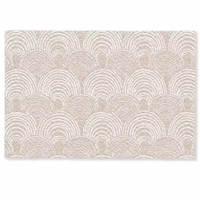 Deurmat - Golven - Structuur - Beige