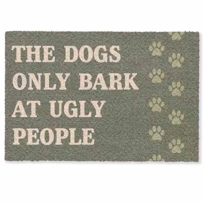 Deurmat - Green - Animal - Quote