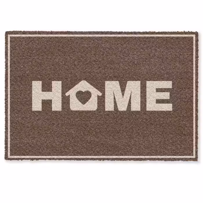 Deurmat - Home - Tekst - Bruin