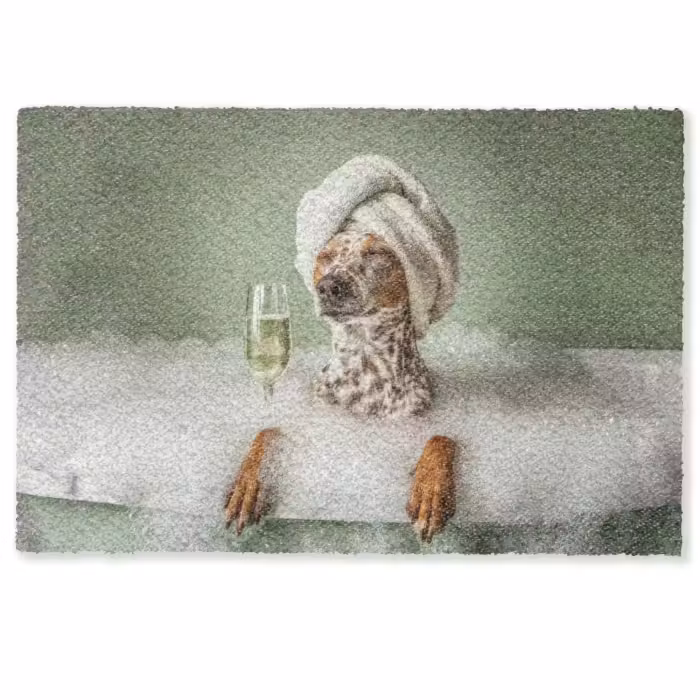 Deurmat - Hond - Bad - Champagne - Handdoek