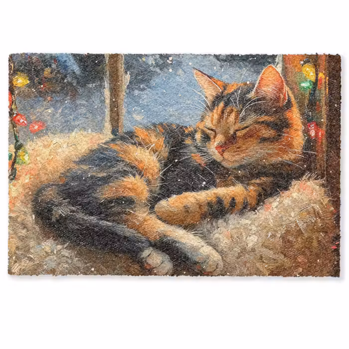 Deurmat - Kat - Kerst - Winter - Dier