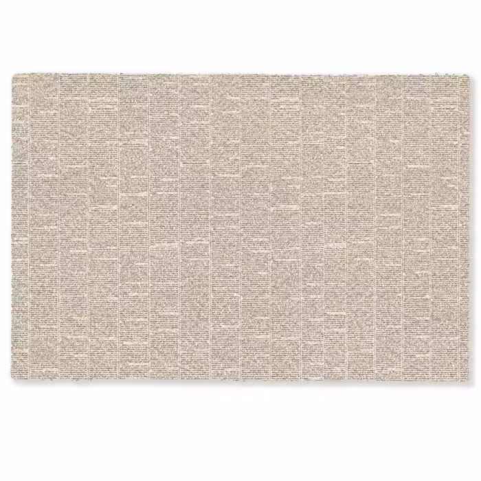 Deurmat - Krant - Nieuws - Historisch - Vintage - Beige