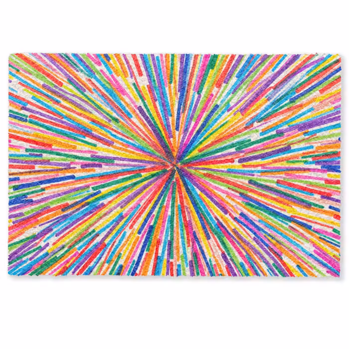Deurmat - Lijnen - Kleurrijk - Abstract