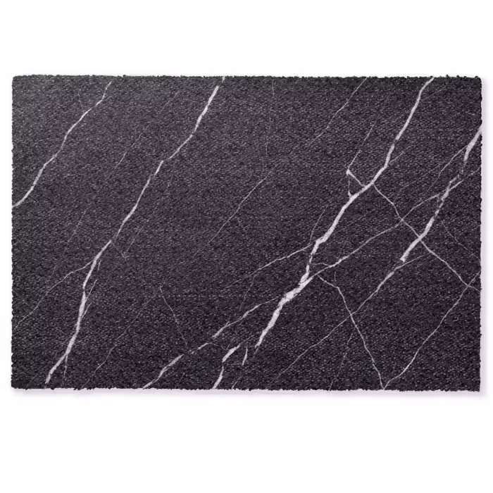 Deurmat - Marmer - Patroon - Abstract - Modern - Zwart