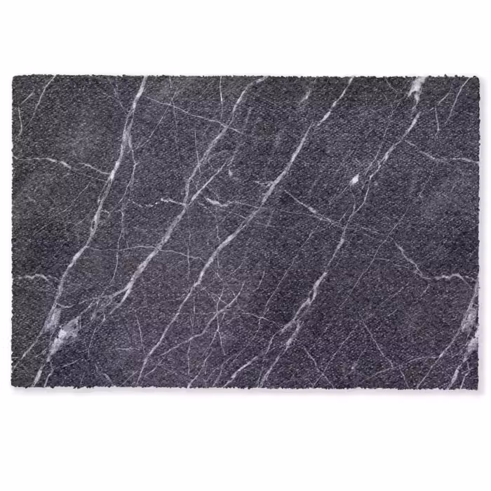 Deurmat - Marmer - Patroon - Modern - Zwart - Wit