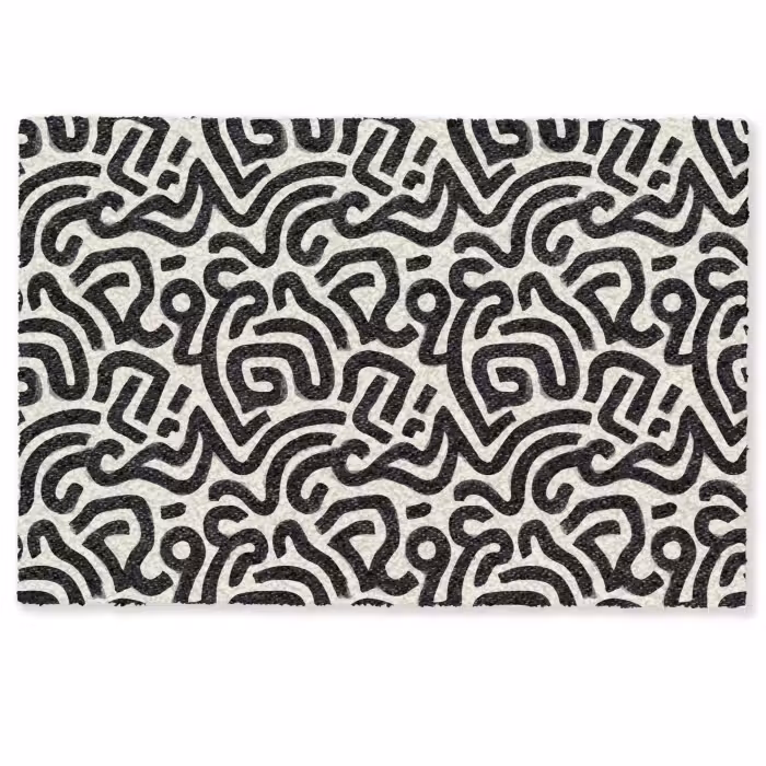 Deurmat - Modern - Abstract - Zwart