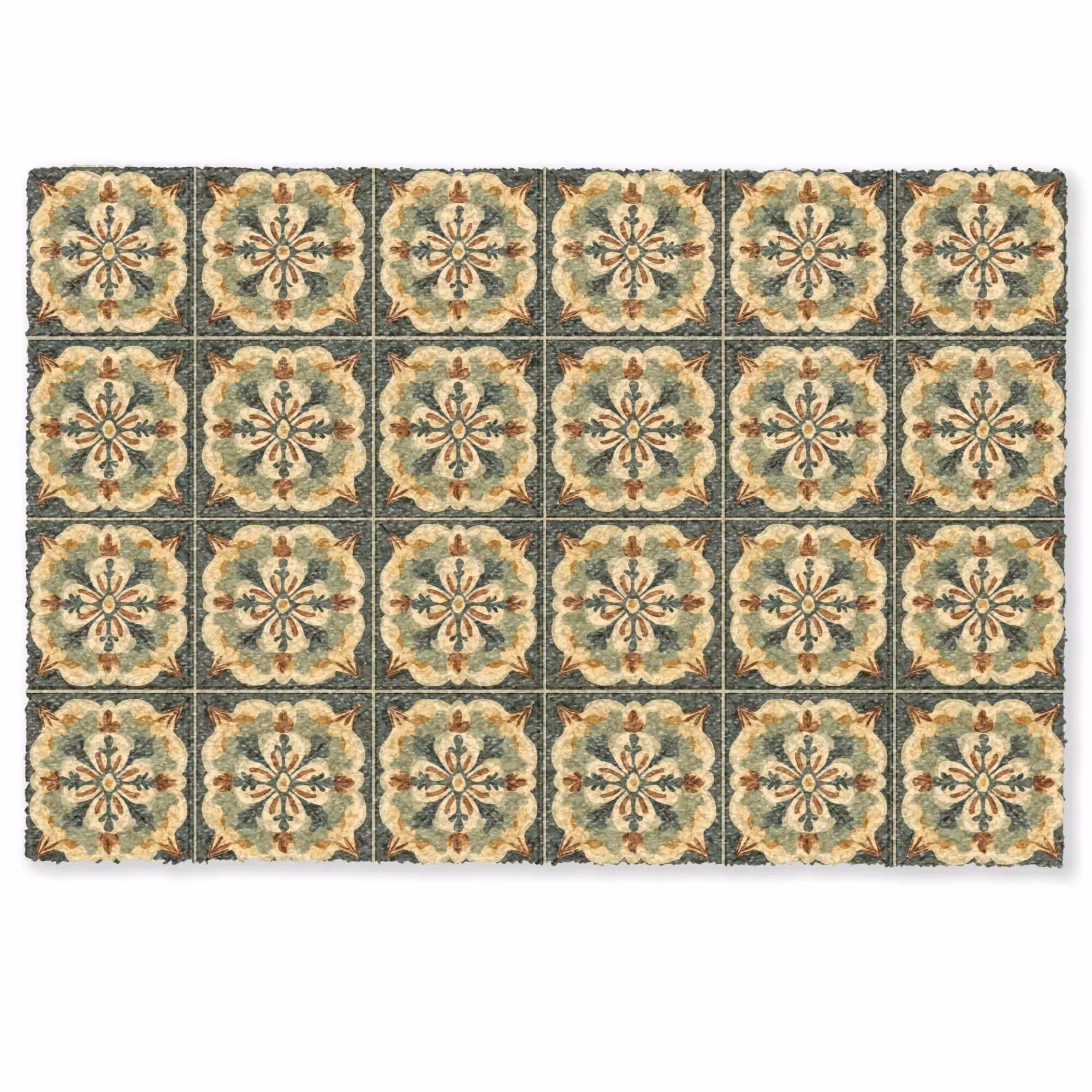 Deurmat - Ornament - Patroon - Groen