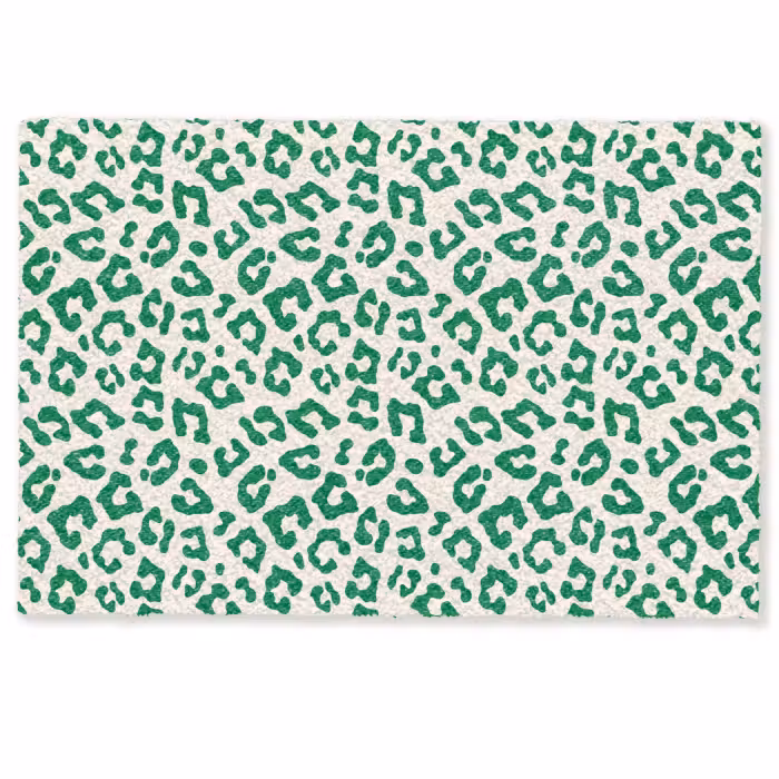 Deurmat - Panterprint - Groen - Beige - Dierenprint