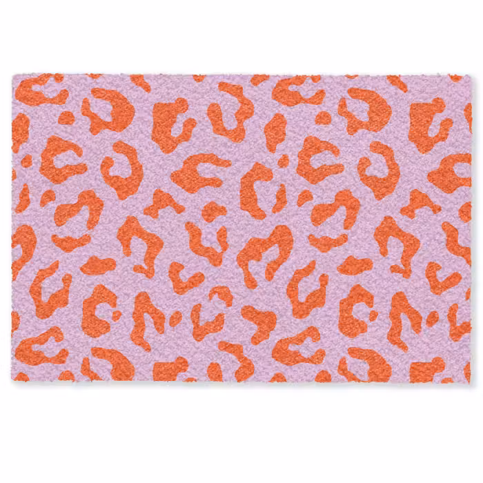 Deurmat - Panterprint - Rood - Paars - Roze - Dierenprint