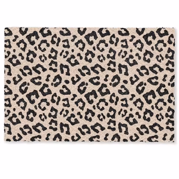 Deurmat - Panterprint - Zwart - Bruin - Dierenprint