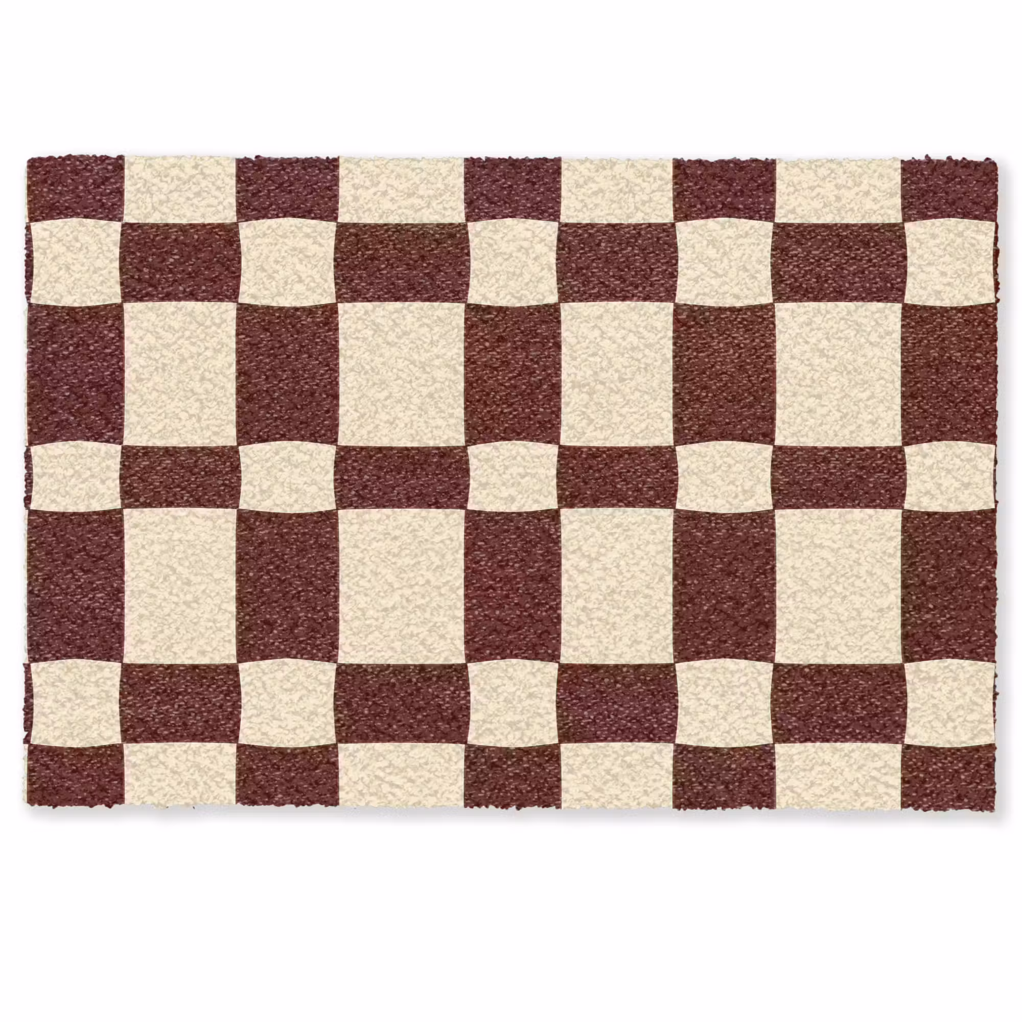 Deurmat - Retro - Patroon - Bruin