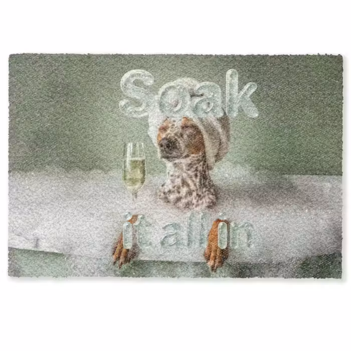 Deurmat - Soak it all in - Hond - Bad