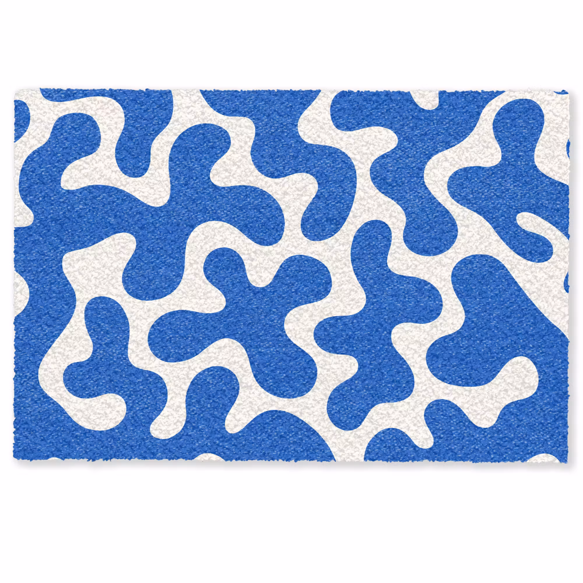 Deurmat - Vormen - Abstract - Blauw - Golven