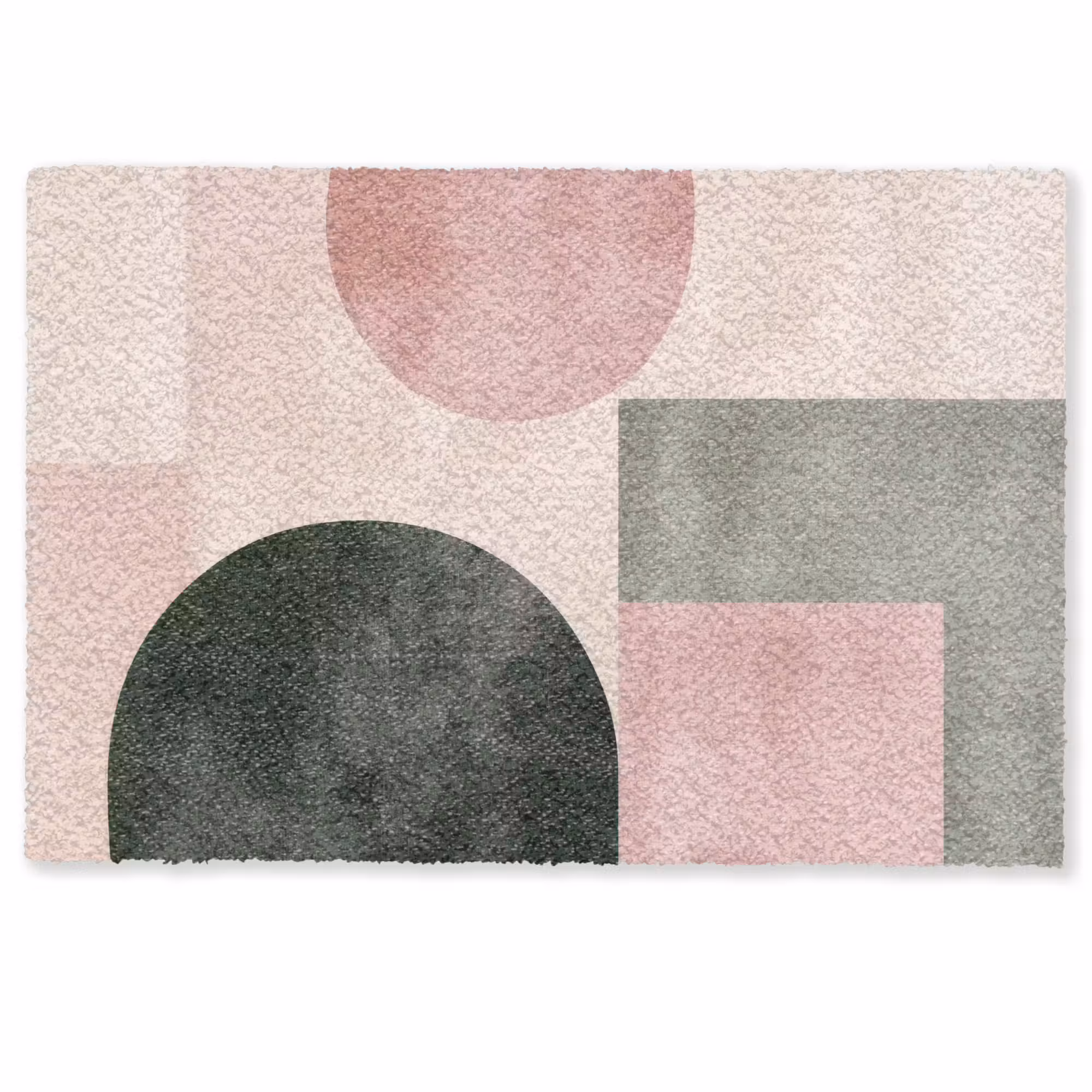 Deurmat - Vormen - Abstract - Cirkel - Zwart