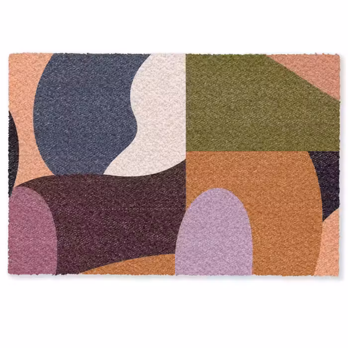 Deurmat - Vormen - Abstract - Kleuren - Vierkant