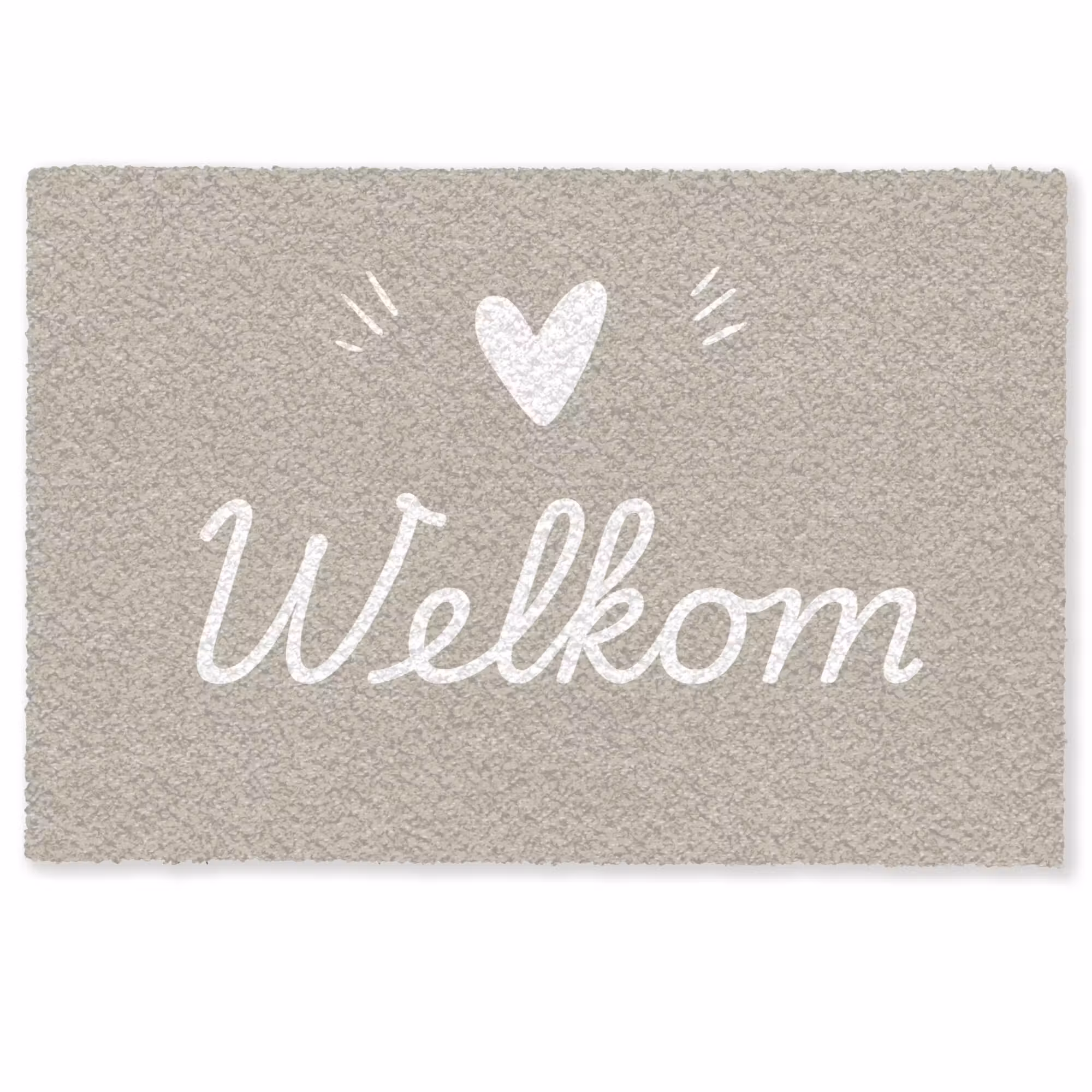 Deurmat - Welkom - Beige