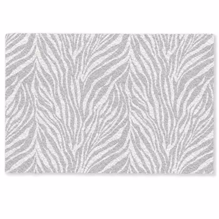 Deurmat - Zebra - Motief - Grijs