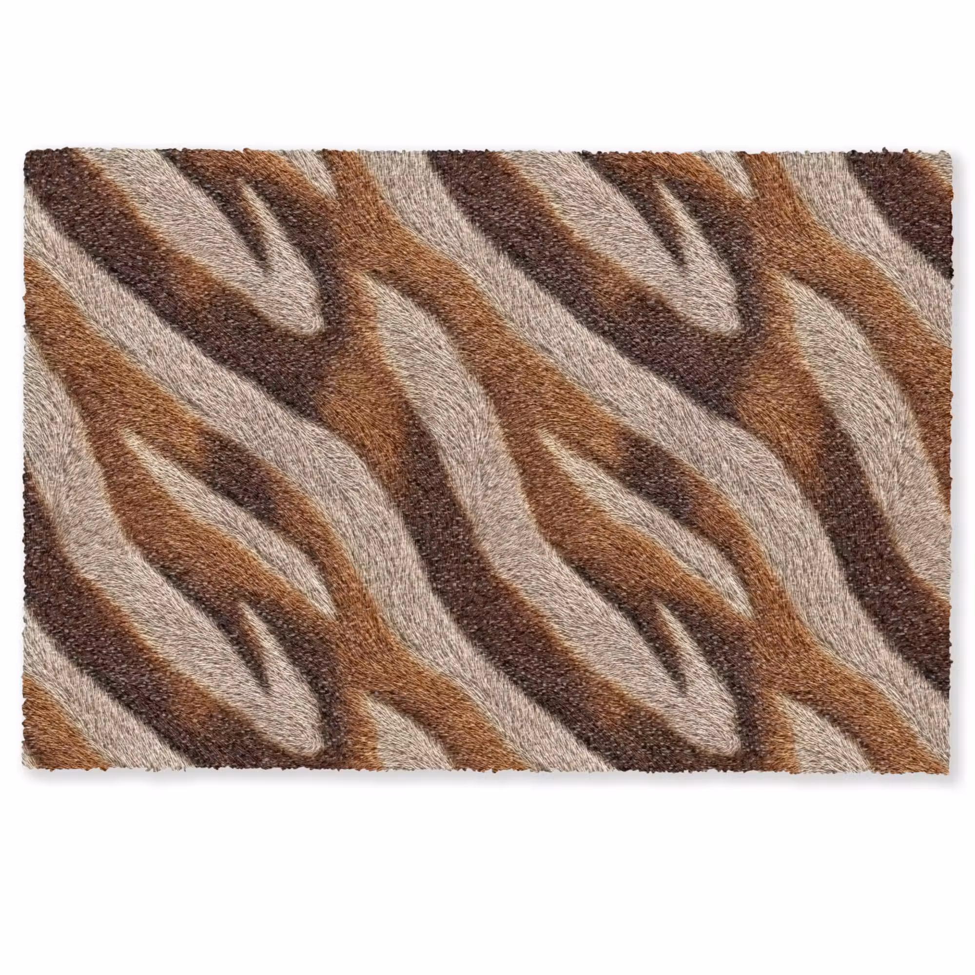 Deurmat - Zebra - Bruin - Patroon