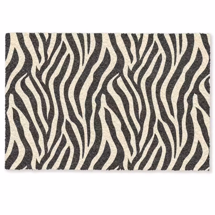 Deurmat - Zebra - Print - Klassiek - Zwart