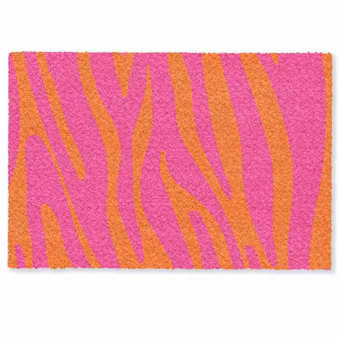 Deurmat - Zebraprint - Roze - Oranje - Dierenprint