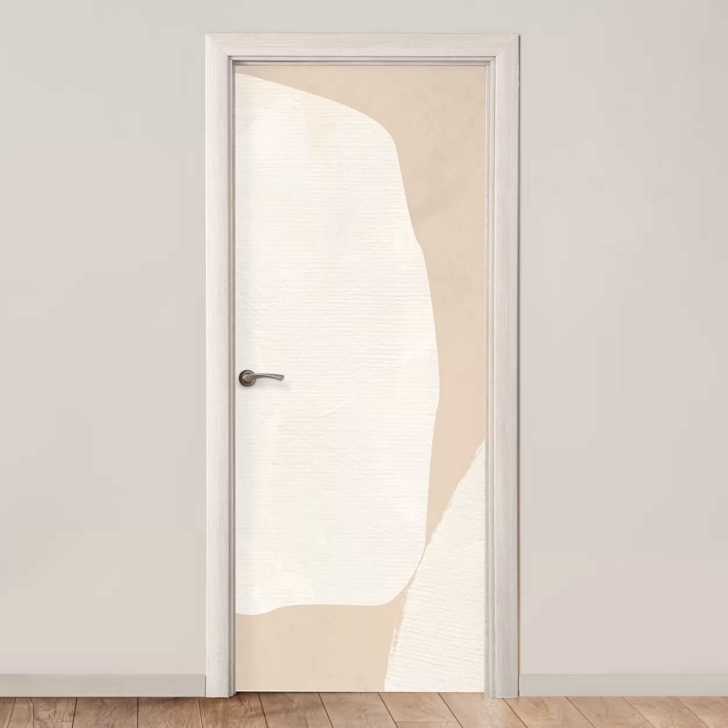 Deursticker - Beige - Abstract - Modern