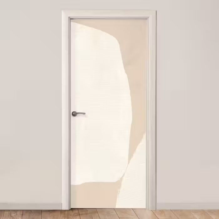 Deursticker - Beige - Abstract - Modern